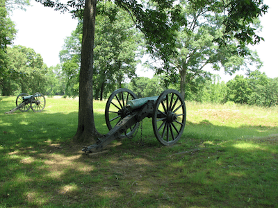 Picture of canon on Prospect Hill Spotsylvania County VA